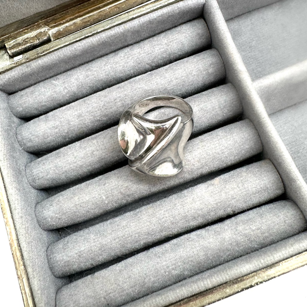 Vintage Silver Brutalist Sterling Ring